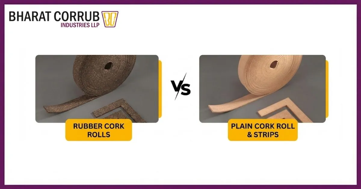 Rubber Cork Roll vs Plain Cork Roll