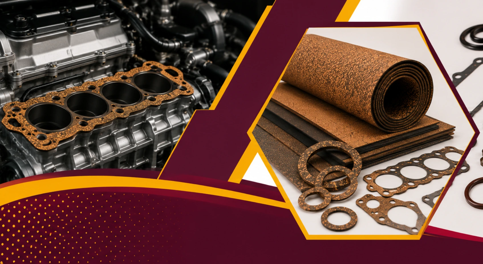 Automotive Rubberised Cork Gaskets